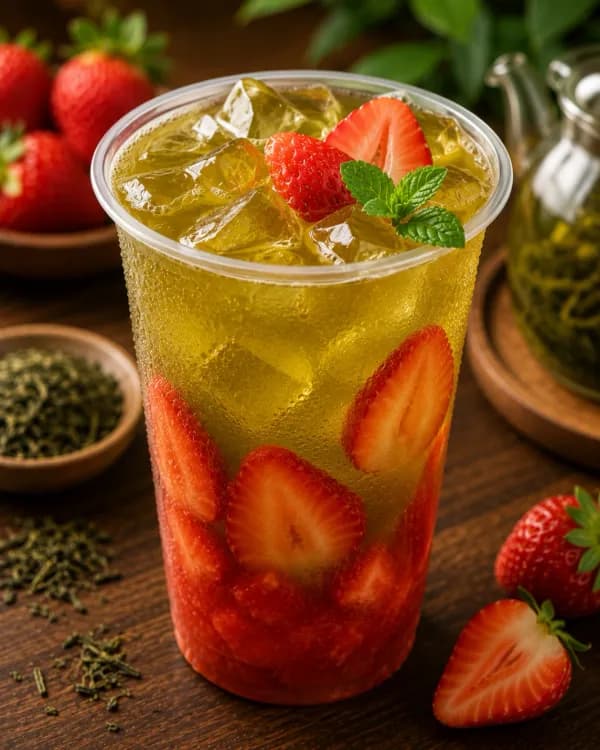 Strawberry Green Tea