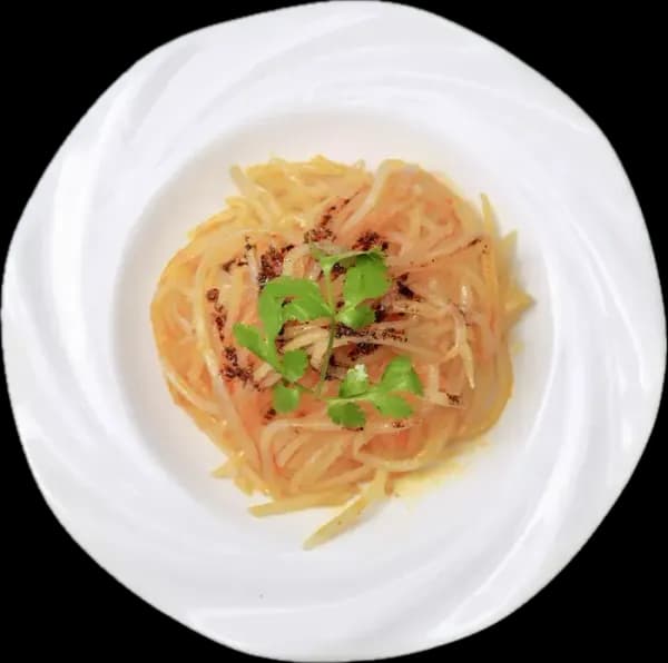 Shredded Potato Salad with Red-Oil