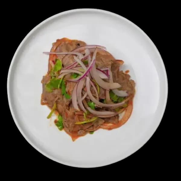 Spicy Braised Beef Salad with Onion